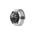 Honor Magic/Watch 2 Sport 46 mm/Honor Watch GS3 Uyumlu 22 mm Silikon Magnet Kordon (GÜÇLÜ MIKNATIS) Gri