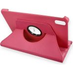 Honor Pad V9 11.5 Inç Uyumlu 360° Dönebilen Standlı Tablet Kılıfı - Pembe