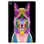 Honor Pad X8 10.1" ile Uyumlu Desenli Silikon Tablet Kılıfı, Kedi-Art, Çok Renkli avonm-v-cvr460444