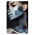 Honor Pad X8 10.1" ile Uyumlu Desenli Silikon Tablet Kılıfı, UV Baskılı, Zombi Kadın avonm-v-cvr460549
