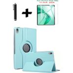 Honor Pad X8a 11 İnç 360° Dönebilen Standlı Tablet Kılıfı Ekran Koruyucu Ve Kalem Seti Mavi
