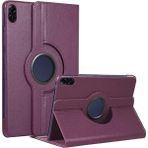 Honor Pad X8A Uyumlu 11 Inç Döner Standlı Tablet Kılıfı - Mor