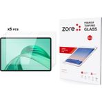 Honor Pad X8A Uyumlu Zore 5in1 Tablet Temperli Cam Ekran Koruyucu - Şeffaf