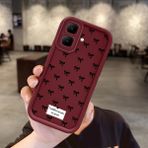 HONTINGA Infinix Smart 10 ile Uyumlu Kılıfı Düşüme Önleyici Basitlik Anti Düşme Kamera Korumali Fiyonk Bordo Desen Yumuşak Silikon Telefon Kılıfı Kadın ve Erkek Için Uygundur K2-7231 - 001-Renkli