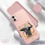 HONTINGA iPhone 11 ile Uyumlu Kılıfı Içi Kadifeli Düşüme Önleyici Basitlik Anti Düşme Kamera Korumali Erling Haaland Desen Telefon Kılıfı Kadın ve Erkek Için Uygundur K6-0240 - Pembe