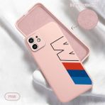 HONTINGA iPhone 12 ile Uyumlu Kılıfı Içi Kadifeli Düşüme Önleyici Basitlik Anti Düşme Kamera Korumali Bmw Desen Telefon Kılıfı Kadın ve Erkek Için Uygundur K6-0182 - Pembe