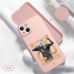 HONTINGA iPhone 13 ile Uyumlu Kılıfı Içi Kadifeli Düşüme Önleyici Basitlik Anti Düşme Kamera Korumali Erling Haaland Desen Telefon Kılıfı Kadın ve Erkek Için Uygundur K6-0240 - Pembe