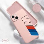 HONTINGA iPhone 15 ile Uyumlu Kılıfı Içi Kadifeli Düşüme Önleyici Basitlik Anti Düşme Kamera Korumali Bmw Desen Telefon Kılıfı Kadın ve Erkek Için Uygundur K6-0182 - Pembe