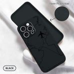 HONTINGA iPhone 16 Pro ile Uyumlu Kılıfı Içi Kadifeli Düşüme Önleyici Basitlik Anti Düşme Kamera Korumali Uçak Desen Telefon Kılıfı Kadın ve Erkek Için Uygundur K6-0200 - Siyah