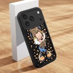 HONTINGA iPhone 17 Pro ile Uyumlu Kılıfı Düşüme Önleyici Basitlik Anti Düşme Kamera Korumali Şirin Mickey Minnie Siyah Desen Yumuşak Silikon Telefon Kılıfı Kadın ve Erkek Için Uygundur K2-0398 - 001-Renkli