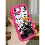 HONTINGA iPhone 6s Plus Uyumlu Kılıfı Düşüme Önleyici Basitlik Anti Düşme Darbeye Dayanıklı Basit Kırmızı Yumuşak Silikon Telefon Kılıfı Naruto Desen K9-0084
