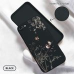 HONTINGA iPhone 7 ile Uyumlu Kılıfı Içi Kadifeli Düşüme Önleyici Basitlik Anti Düşme Kamera Korumali Küçük Kuş Desen Telefon Kılıfı Kadın ve Erkek Için Uygundur K6-0207 - Siyah