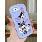 HONTINGA iPhone 7 Plus Uyumlu Kılıfı Düşüme Önleyici Basitlik Anti Düşme Darbeye Dayanıklı Basit Mavi Yumuşak Silikon Telefon Kılıfı Kuromi Desen K9-0082