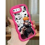 HONTINGA iPhone 8 Plus Uyumlu Kılıfı Düşüme Önleyici Basitlik Anti Düşme Darbeye Dayanıklı Basit Kırmızı Yumuşak Silikon Telefon Kılıfı Naruto Desen K9-0084