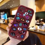 HONTINGA Oppo A15 ile Uyumlu Kılıfı Düşüme Önleyici Basitlik Anti Düşme Kamera Korumali Karakteri Bordo Desen Yumuşak Silikon Telefon Kılıfı Kadın ve Erkek Için Uygundur K2-7053 - Renkli