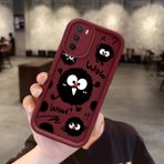 HONTINGA Oppo A16 ile Uyumlu Kılıfı Düşüme Önleyici Basitlik Anti Düşme Kamera Korumali Karakteri Bordo Desen Yumuşak Silikon Telefon Kılıfı Kadın ve Erkek Için Uygundur K2-7053 - 001-Renkli