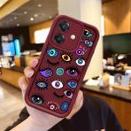 HONTINGA Oppo A3X 5g ile Uyumlu Kılıfı Düşüme Önleyici Basitlik Anti Düşme Kamera Korumali Karakteri Bordo Desen Yumuşak Silikon Telefon Kılıfı Kadın ve Erkek Için Uygundur K2-7053 - Renkli