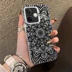 HONTINGA Oppo A5 Pro 5g ile Uyumlu Kılıfı Silikon Kenar Sert Arka Düşüme Önleyici Basitlik Anti Düşme Kamera Korumali Iran Halısı Desen Telefon Kılıfı Kadın ve Erkek Için Uygundur K1-0514 - Renkli