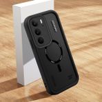 HONTINGA Realme 14X ile Uyumlu Kılıfı Düşüme Önleyici Basitlik Anti Düşme Kamera Korumali Şirin Kedi Siyah Yaratıcılık Desen Yumuşak Silikon Telefon Kılıfı Kadın ve Erkek Için Uygundur K2-0460 - 001-Renkli