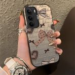 HONTINGA Realme 14X ile Uyumlu Kılıfı Silikon Kenar Sert Arka Düşüme Önleyici Basitlik Anti Düşme Kamera Korumali Fiyonk Desen Telefon Kılıfı Kadın ve Erkek Için Uygundur K1-0844 - 001-Renkli