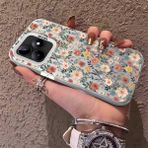 HONTINGA Realme C51 ile Uyumlu Kılıfı Silikon Kenar Sert Arka Düşüme Önleyici Basitlik Anti Düşme Kamera Korumali Çiçek Dalları Desen Telefon Kılıf Kadın ve Erkek Için Uygundur K1-0578 - Renkli