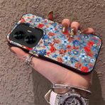 HONTINGA Realme C55 ile Uyumlu Kılıfı Silikon Kenar Sert Arka Düşüme Önleyici Basitlik Anti Düşme Kamera Korumali Çiçek Dalları Desen Telefon Kılıf Kadın ve Erkek Için Uygundur K1-0578 - 001-Renkli