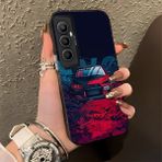 HONTINGA Realme C65 ile Uyumlu Kılıfı Silikon Kenar Sert Arka Düşüme Önleyici Basitlik Anti Düşme Kamera Korumali Spor Araba Desen Telefon Kılıfı Kadın ve Erkek Için Uygundur K1-0614 - 001-Renkli