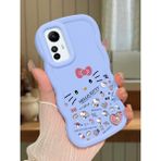 HONTINGA Redmi Note 12S Uyumlu Kılıfı Düşüme Önleyici Basitlik Anti Düşme Darbeye Dayanıklı Basit Mavi Yumuşak Silikon Telefon Kılıfı Hello Kitty Desen K9-0076