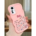 HONTINGA Redmi Note 12S Uyumlu Kılıfı Düşüme Önleyici Basitlik Anti Düşme Darbeye Dayanıklı Basit Pembe Yumuşak Silikon Telefon Kılıfı Hello Kitty Desen K9-0076