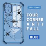 HONTINGA Samsung Galaxy A06 ile Uyumlu Şeffaf Kılıfı Düşüme Önleyici Basitlik Anti Düşme Kamera Korumali Uçuş Desen Yumuşak Silikon Telefon Kılıfı Kadın ve Erkek Için Uygundur K3-0202 - Mavi