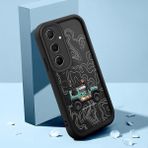 HONTINGA Samsung Galaxy A12 A35 A55 A72 A73 5g 4g Uyumlu Telefon Kılıfı Düşüme Önleyici Basitlik Anti Düşme Kamera Korumali Dağ Darbe Önleyici Siyah Desen Ince Yumuşak Silikon Telefon Kılıfı K2-0175 - Renkli - Samsung Galaxy A55