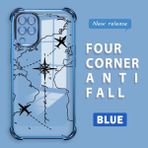 HONTINGA Samsung Galaxy A12 ile Uyumlu Şeffaf Kılıfı Düşüme Önleyici Basitlik Anti Düşme Kamera Korumali Uçuş Desen Yumuşak Silikon Telefon Kılıfı Kadın ve Erkek Için Uygundur K3-0202 - Mavi