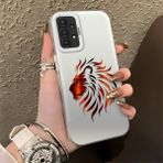 HONTINGA Samsung Galaxy A13 ile Uyumlu Kılıfı Silikon Kenar Sert Arka Düşüme Önleyici Basitlik Anti Düşme Kamera Korumali Moda Markası Desen Telefon Kılıfı Kadın ve Erkek Için Uygundur K1-0582 - Renkli