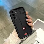 HONTINGA Samsung Galaxy A36 5g ile Uyumlu Kılıfı Düşüme Önleyici Basitlik Anti Düşme Kamera Korumali Siyah Spider Desen Yumuşak Silikon Telefon Kılıfı Kadın ve Erkek Için Uygundur K2-0455 - 001-Renkli