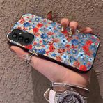HONTINGA Samsung Galaxy M13 ile Uyumlu Kılıfı Silikon Kenar Sert Arka Düşüme Önleyici Basitlik Anti Düşme Kamera Korumali Çiçek Dalları Desen Telefon Kılıf Kadın ve Erkek Için Uygundur K1-0578 - 001-Renkli