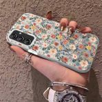 HONTINGA Samsung Galaxy M34 ile Uyumlu Kılıfı Silikon Kenar Sert Arka Düşüme Önleyici Basitlik Anti Düşme Kamera Korumali Çiçek Dalları Desen Telefon Kılıf Kadın ve Erkek Için Uygundur K1-0578 - Renkli