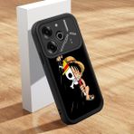 HONTINGA Tecno Pova 6 Pro ile Uyumlu Kılıfı Düşüme Önleyici Basitlik Anti Düşme Kamera Korumali Şirin Kedi Karikatür Siyah Desen Yumuşak Silikon Telefon Kılıfı Kadın ve Erkek Için Uygundur K2-0414 - 001-Renkli