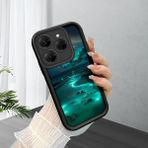HONTINGA Tecno Spark 20 Pro ile Uyumlu Kılıfı Düşüme Önleyici Basitlik Anti Düşme Kamera Korumali Manzara Siyah Desen Yumuşak Silikon Telefon Kılıfı Kadın ve Erkek Için Uygundur K2-0416 - Renkli