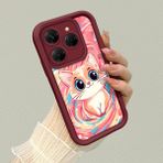 HONTINGA Tecno Spark 20 Pro ile Uyumlu Kılıfı Düşüme Önleyici Basitlik Anti Düşme Kamera Korumali Yağlı Boya Bordo Desen Yumuşak Silikon Telefon Kılıfı Kadın ve Erkek Için Uygundur K2-7119 - Renkli
