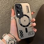 HONTINGA Vivo Y04 ile Uyumlu Kılıfı Silikon Kenar Sert Arka Düşüme Önleyici Basitlik Anti Düşme Kamera Korumali Yaratıcı Desen Telefon Kılıfı Kadın ve Erkek Için Uygundur K1-0847 - 001-Renkli