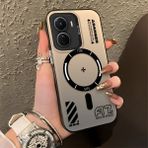 HONTINGA Vivo Y16 ile Uyumlu Kılıfı Silikon Kenar Sert Arka Düşüme Önleyici Basitlik Anti Düşme Kamera Korumali Yaratıcı Desen Telefon Kılıfı Kadın ve Erkek Için Uygundur K1-0847 - 001-Renkli