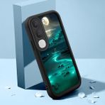 HONTINGA Vıvo Y21D ile Uyumlu Kılıfı Düşüme Önleyici Basitlik Anti Düşme Kamera Korumali Şirin Kedi Manzara Siyah Desen Yumuşak Silikon Telefon Kılıfı Kadın ve Erkek Için Uygundur K2-0416 - Renkli - VIVO Y21D