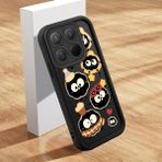 HONTINGA Xiaomi 15T Pro ile Uyumlu Kılıfı Düşüme Önleyici Basitlik Anti Düşme Kamera Korumali Şirin Kedi Karikatür Siyah Desen Yumuşak Silikon Telefon Kılıfı Kadın ve Erkek Için Uygundur K2-0056 - 001-Renkli