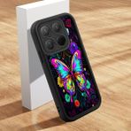 HONTINGA Xiaomi 15T Pro ile Uyumlu Kılıfı Düşüme Önleyici Basitlik Anti Düşme Kamera Korumali Şirin Kedi Kelebek Siyah Desen Yumuşak Silikon Telefon Kılıfı Kadın ve Erkek Için Uygundur K2-0251 - 001-Renkli