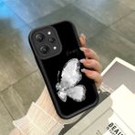 HONTINGA Xiaomi Redmi 12 ile Uyumlu Kılıfı Düşüme Önleyici Basitlik Anti Düşme Kamera Korumali Siyah Kelebek Desen Yumuşak Silikon Telefon Kılıfı Kadın ve Erkek Için Uygundur K2-0262 - 001-Renkli