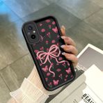 HONTINGA Xiaomi Redmi 12C ile Uyumlu Kılıfı Düşüme Önleyici Basitlik Anti Düşme Kamera Korumali Siyah Kurdele Düğümü Desen Yumuşak Silikon Telefon Kılıfı Kadın ve Erkek Için Uygundur K2-0463 - 001-Renkli