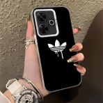 HONTINGA Xiaomi Redmi 13 4g ile Uyumlu Kılıfı Silikon Kenar Sert Arka Düşüme Önleyici Basitlik Anti Düşme Kamera Korumali Marka Desen Telefon Kılıfı Kadın ve Erkek Için Uygundur K1-0869 - Renkli