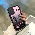 HONTINGA Xiaomi Redmi Note 10 4g ile Uyumlu Kılıfı Düşüme Önleyici Basitlik Anti Düşme Kamera Korumali Siyah Kelebek Desen Yumuşak Silikon Telefon Kılıfı Kadın ve Erkek Için Uygundur K2-0458 - 001-Renkli