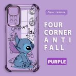 HONTINGA Xiaomi Redmi Note 11 Pro 5g ile Uyumlu Şeffaf Kılıfı Düşüme Önleyici Basitlik Anti Düşme Kamera Korumali Stiç Desen Yumuşak Silikon Telefon Kılıfı Kadın ve Erkek Için Uygundur K3-0198 - Mor