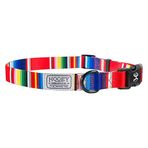 Hooey Göçebe Köpek Yaka, Grafikten Esinlenen Baskılara Sahip Dayanıklı Polyester Dokuma Yaka, Serape Tijana, Medium